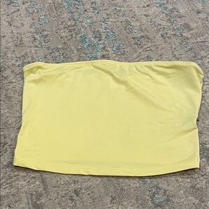SHEIN Yellow Tube Top